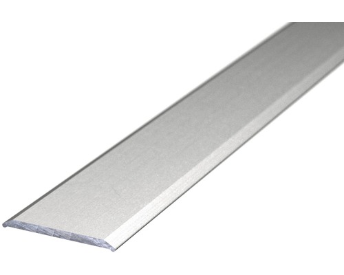 Prechodová lišta 1000 mm x 24 mm x 2 mm Hliník Nalepovací Strieborná Profilová lišta