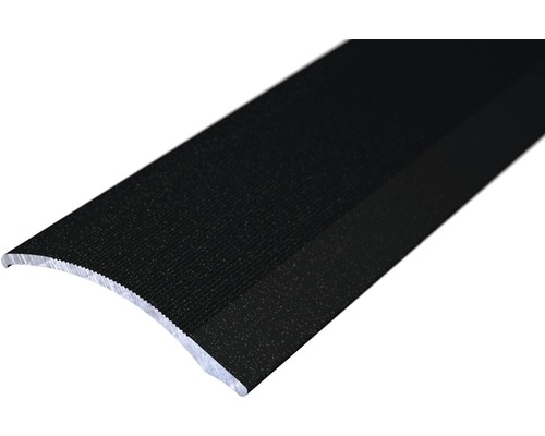 Vyrovnávacia lišta 1000 mm x 38 mm hliník nalepovacia antracit Čierny schodiskový profil z hliníka