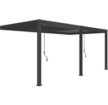 Pergola s nastaviteľnými lamelami a kľukou