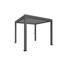 Pergola s lamelovou strechou z kovu