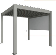 Pergola s nastaviteľnou slnečnou ochranou pre vonkajšie použitie