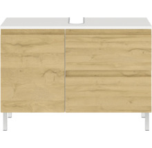 Skrinka pod umývadlo s jednými dvierkami a dvoma zásuvkami