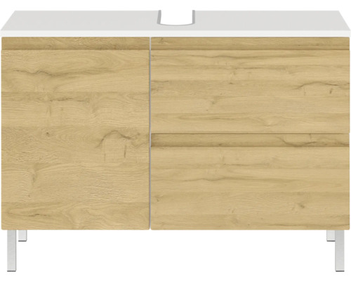 Skrinka pod umývadlo Germania GW-TORRANCE dub 80 x 56 x 34 cm 4331-559 Skrinka pod umývadlo s jednými dvierkami a dvoma zásuvkami