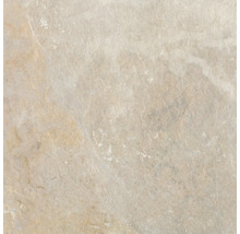 Béžová podlahová dlaždica s kamenným vzhľadom.