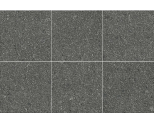 Šesť sivých podlahových dlaždíc s textúrovaným povrchom