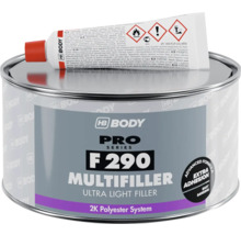HB Body F290 Multifiller dóza s tužidlom, 2K polyesterový systém pre ľahké výplne