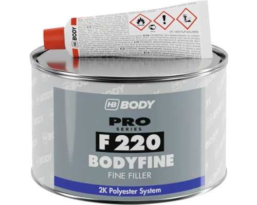 HB Body Pro Series F 220 jemný tmel s tužidlom