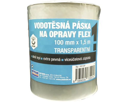Vodotesná opravná flex páska, 100 mm x 1,5 m