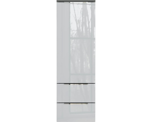 Midi skrinka Germania GW-VASIO sivá 36 x 111 x 34 cm 7989-587 Lesklá kúpeľňová skrinka s dvoma zásuvkami