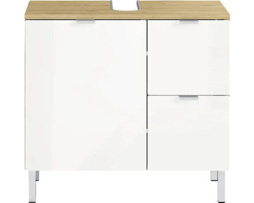 Skrinka pod umývadlo Germania GW-MAURESA biela 60 x 56 x 34 cm 8529-552 Skrinka pod umývadlo s jednými dvierkami, dvoma zásuvkami a nožičkami