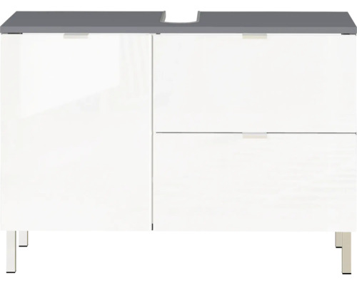 Skrinka pod umývadlo Germania GW-MAURESA biela 80 x 56 x 34 cm 8530-569 Skrinka pod umývadlo s jednými dvierkami a dvoma zásuvkami