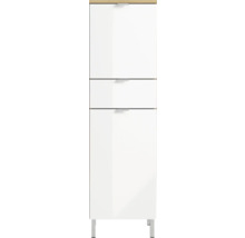 Kúpeľňová skrinka s tromi zásuvkami a nožičkami