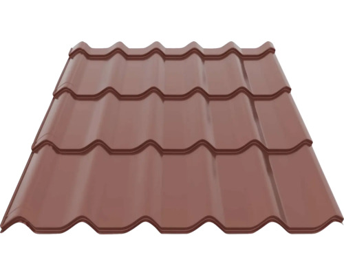 Profilovaná strešná krytina Precit Roof 0,4 mm 1,11x1,17 m RAL3009 oxidovaná červená