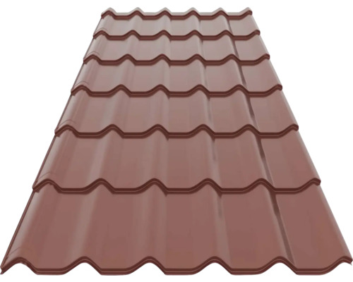 Profilovaná strešná krytina Precit Roof 0,4 mm 2,16x1,17 m RAL3009 oxidovaná červená