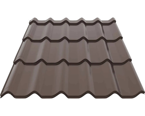 Profilovaná strešná krytina Precit Roof 0,4 mm 1,11x1,17 m RAL8017 čokoládová hnedá