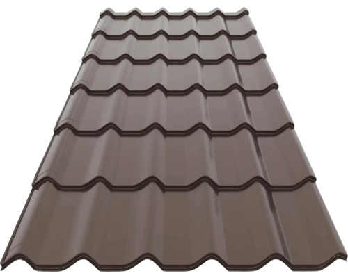 Profilovaná strešná krytina Precit Roof 0,4 mm 2,16x1,17 m RAL8017 čokoládová hnedá