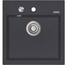 Granitový drez CONCEPT Cubis 51x49 cm tmavosivý DG00C50DG