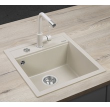 Granitový drez CONCEPT Cubis 51x49 cm béžový DG00C50BE