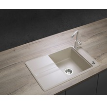 Granitový drez CONCEPT Nobles 78x50 cm béžový DG10N50BE