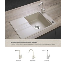 Granitový drez CONCEPT Nobles 78x50 cm béžový DG10N50BE