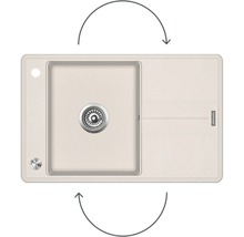 Granitový drez CONCEPT Nobles 78x50 cm béžový DG10N50BE