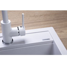 Granitový drez Concept Cubis 62x50 cm biely DG05C45WH