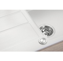 Granitový drez Concept Cubis 62x50 cm biely DG05C45WH