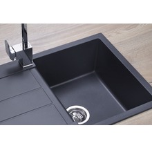 Granitový drez CONCEPT Cubis 62x50 cm tmavosivý DG05C45DG