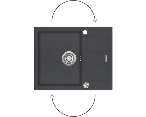 Granitový drez s odkvapkávacou plochou