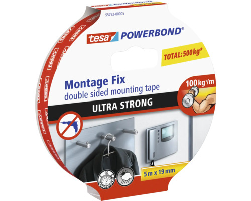 Montážna páska Tesa UltraStrong 5 m x 19 mm