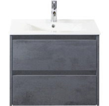 Skrinka pod umývadlo s dvomi zásuvkami a umývadlom na dosku