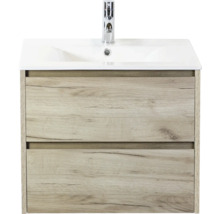 Skrinka pod umývadlo s dvomi zásuvkami a vodovodnou batériou