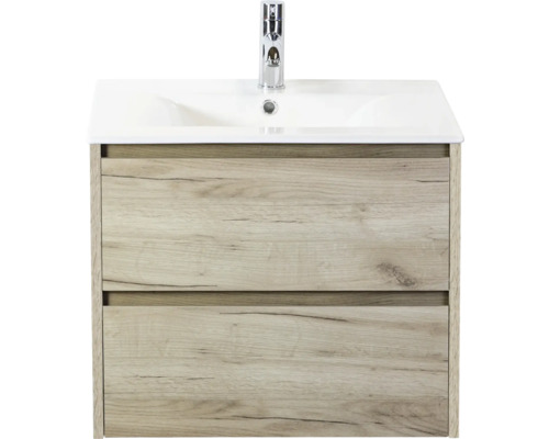 Skrinka pod umývadlo s dvomi zásuvkami a vodovodnou batériou