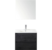 Kombinácia umývadla so zrkadlom, umývadlom a spodnou skrinkou