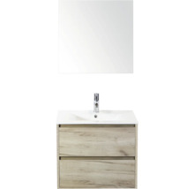 Umývadlová zostava so zrkadlom a dvomi zásuvkami