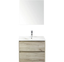 Kombinácia umývadla so zrkadlom, umývadlom a spodnou skrinkou