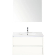 Skrinka pod umývadlo so zrkadlom a dvomi zásuvkami