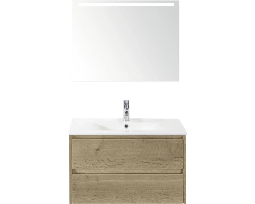 Umývadlová zostava so zrkadlom a dvoma zásuvkami