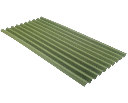 Asfaltová vlnitá doska Onduline BASE zelená 2000x855 mm Profilovaný plech na strešnú krytinu