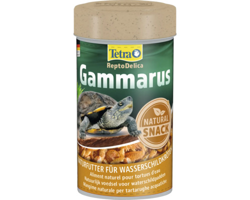 Doplnkové krmivo pre korytnačky Tetra Gammarus 100 ml Tetra ReptoDelica Gammarus Krmivo pre vodné korytnačky v dóze