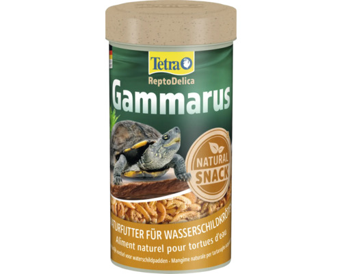 Doplnkové krmivo pre korytnačky Tetra Gammarus 250 ml Tetra ReptoDelica Gammarus krmivo pre vodné korytnačky dóza