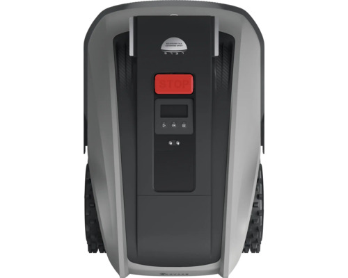 Robotická kosačka s tlačidlom stop