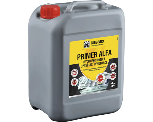 Penetrácia Den Braven Primer Alfa rýchloschnúci 5 l Debbex Primer Alfa v kanistri pre betónové a sadrové podklady