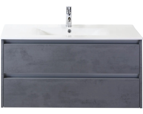 Skrinka pod umývadlo s dvomi zásuvkami a umývadlom