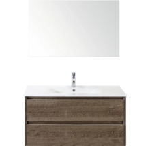 Umyvadlová zostava so skrinkou, umývadlom a zrkadlom