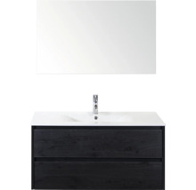 Umývadlo s umývadlovou skrinkou a zrkadlom do kúpeľne