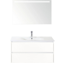 Umývadlová skrinka so zrkadlom a dvoma zásuvkami