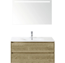 Umývadlová zostava so zrkadlom a dvoma zásuvkami