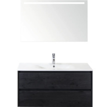 Umývadlová skrinka so zrkadlom a osvetlením do kúpeľne