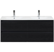 Skrinka pod umývadlo s dvoma umývadlami a štyrmi zásuvkami